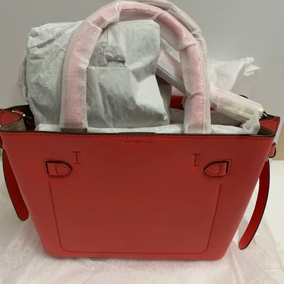 Michael Kors Hamilton Legacy Small Leather  Belted Satchel - Picture 7 of 11